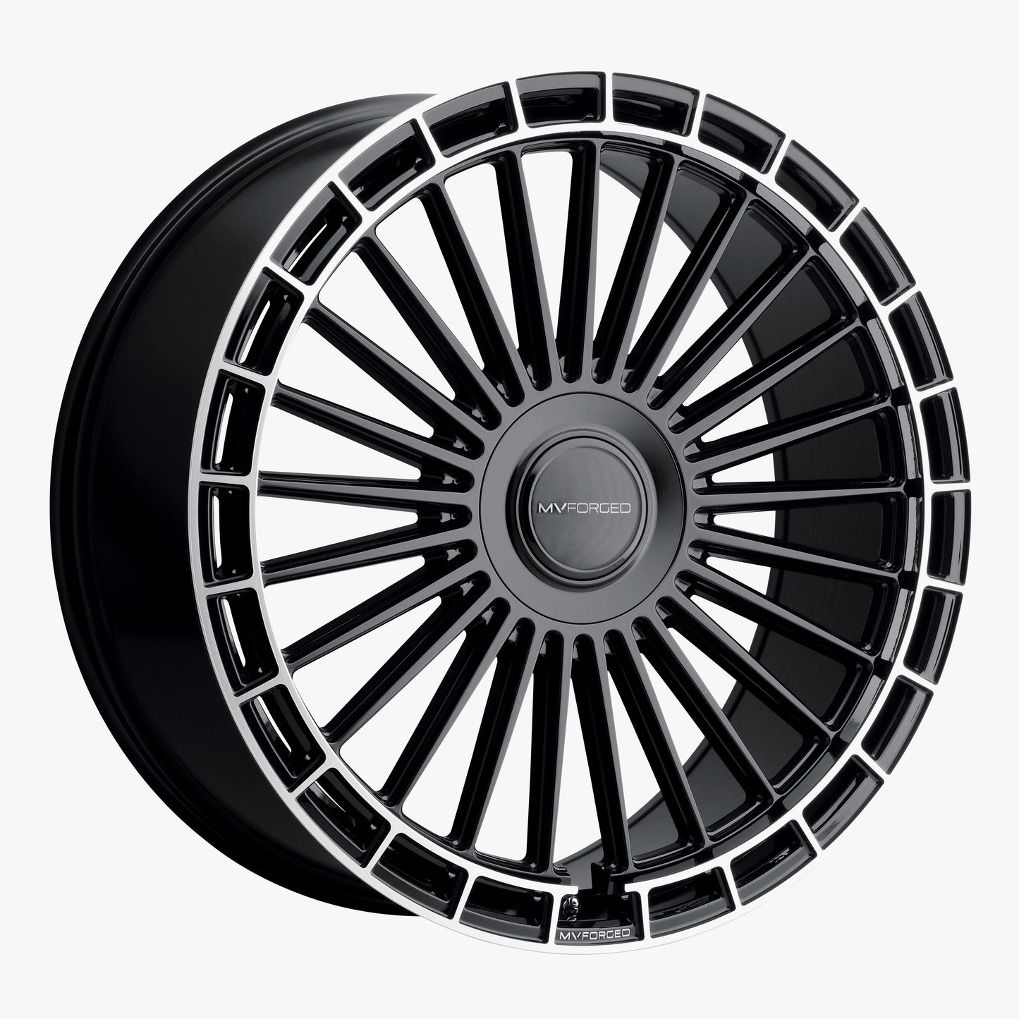 24X10.0 5X120 +10 GLOSS BLACK DIAMOND RING MVF40 41052010 MVF40DRGB-P1