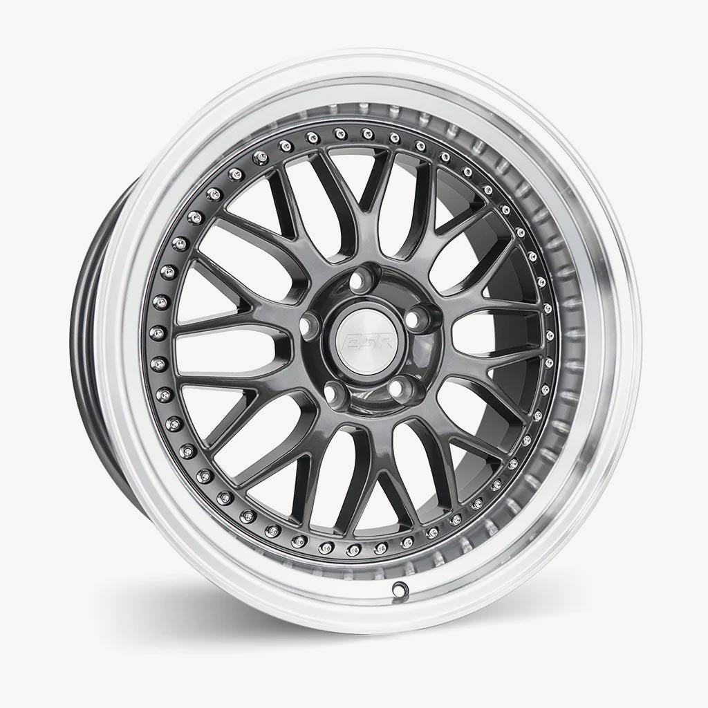 18X10.5 5X110 (CUSTOM DRILL) +22 72.56 GUNMETAL MACHINE LIP SR01 80551422 SR01GM-ML 5X110
