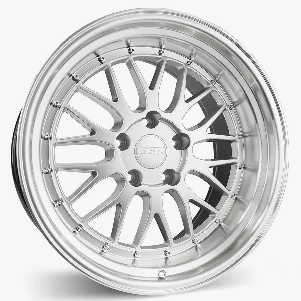 18X8.5 5X120 (CUSTOM DRILL) +30 72.56 HYPER SILVER MACHINE LIP SR05 88551430 SR05HS-ML 5X120