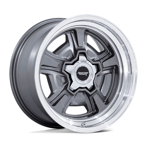 American Racing Vintage VN517 MARAUDER ANTHRACITE W/ DIAMOND CUT LIP 18X9 5X5.5 ET +0 CB 87.1