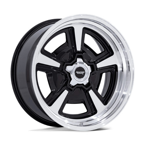 American Racing Vintage VN517 MARAUDER GLOSS BLACK MACHINED W/ DIAMOND CUT LIP 20X8.5 BLANK ET +6 CB 72.56