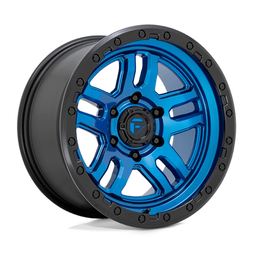 Fuel 1PC D790 AMMO BLUE W/ BLACK LIP 17X9 5X5.0 ET -12 CB 71.5