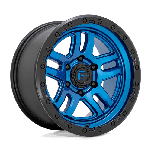 Fuel 1PC D790 AMMO BLUE W/ BLACK LIP 17X9 6X5.5 ET -12 CB 106.1
