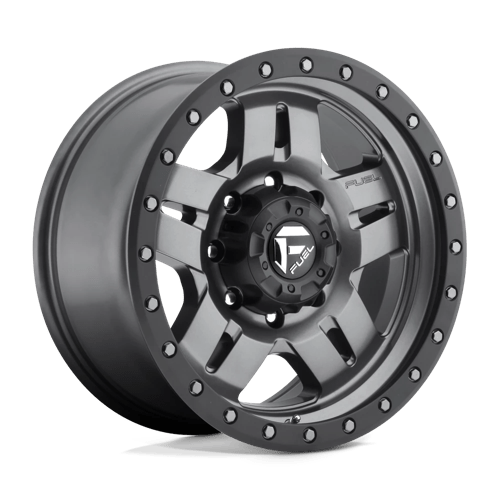 Fuel 1PC D558 ANZA MATTE GUNMETAL BLACK BEAD RING 17X8.5 5X4.5 ET -6 CB 72.56