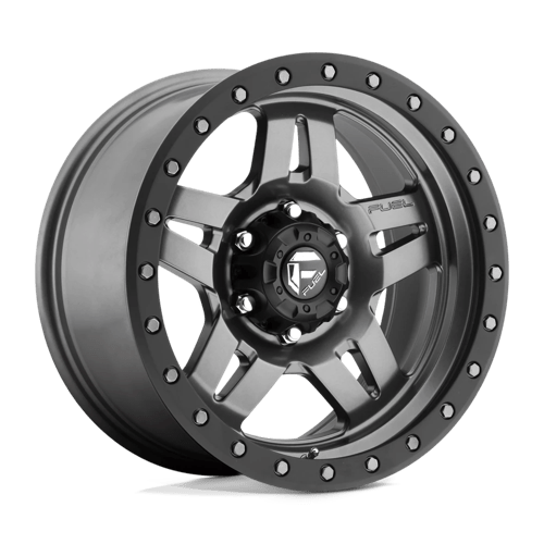 Fuel 1PC D558 ANZA MATTE GUNMETAL BLACK BEAD RING 17X8.5 6X5.5 ET +6 CB 108