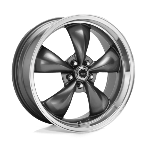 American Racing AR105 TORQ THRUST M ANTHRACITE W/ MACHINED LIP 18X9 5X4.5 ET +24 CB 72.56