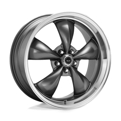 American Racing AR105 TORQ THRUST M ANTHRACITE W/ MACHINED LIP 16X7 5X4.5 ET +35 CB 72.56