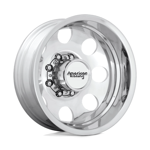 American Racing AR204 BAJA DUALLY POLISHED 17X6 8X6.5 ET -134 CB 121.5