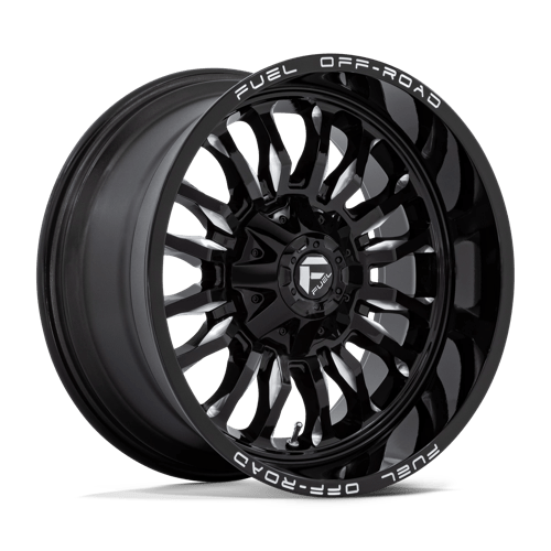 Fuel 1PC D795 ARC GLOSS BLACK MILLED 20X10 6X135/5.5 ET -18 CB 106.1