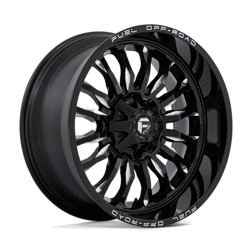 Fuel 1PC D795 ARC GLOSS BLACK MILLED 22X10 6X135/5.5 ET -18 CB 106.1