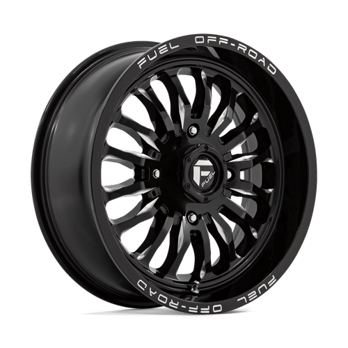 Fuel UTV D821 ARC UTV GLOSS BLACK MILLED 18X7 4X137 ET +13 CB 110.1