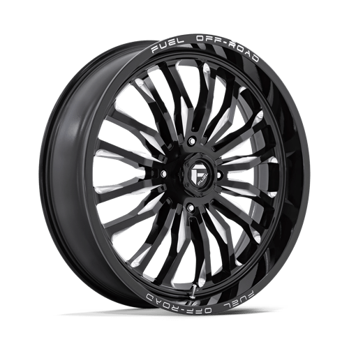 Fuel UTV D821 ARC UTV GLOSS BLACK MILLED 24X7 4X137 ET +13 CB 110.1