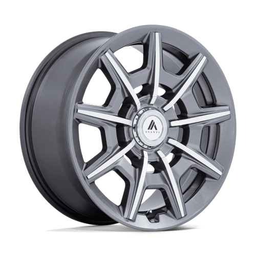 Asanti Black AB041 ESQUIRE GLOSS ANTHRACITE BRIGHT MACHINED 20X10.5 5X112/120 ET +38 CB 74.1