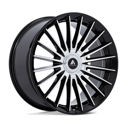 Asanti Black AB048 VICEROY GLOSS BLACK MACHINED 24X10 5X130 ET +20 CB 84.1