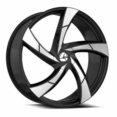 AZA-524 22×9.5 Blank +15 Cb 78.1 Gloss Black & Machined