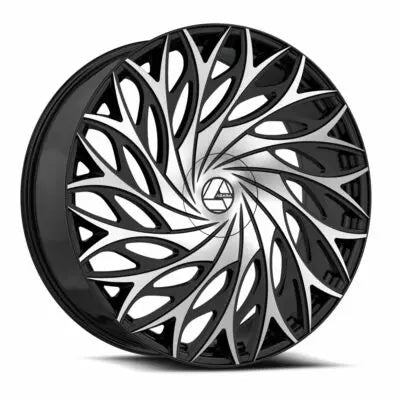 AZA-525 18×8 5×112 5×114.3 +35 Cb 74.1 Gloss Black & Machined