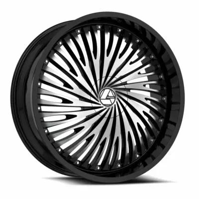 AZA-526 18×8 5×112 5×114.3 +35 Cb 74.1 Gloss Black & Machined