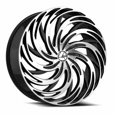 AZA-531 22×8.5 5×112 5×114.3 +38 Cb 74.1 Gloss Black & Machined