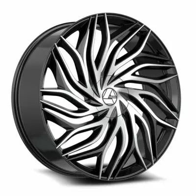 AZA-537 18×8 5×114.3 5×120 +35 Cb 74.1 Gloss Black & Machined