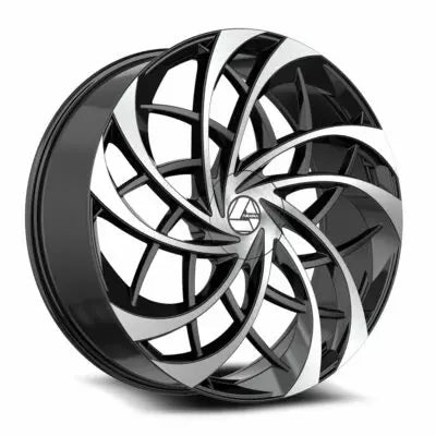 AZA-540 18×8 5×114.3 5×120 +35 Cb 74.1 Gloss Black & Machined
