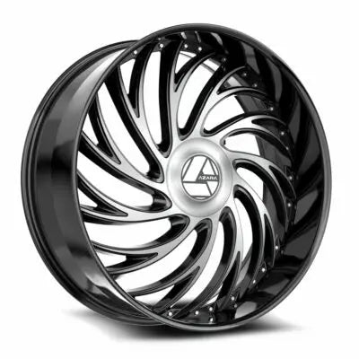 AZX-101 28×9.5 Blank +15 Cb 78.1 Gloss Black & Machined