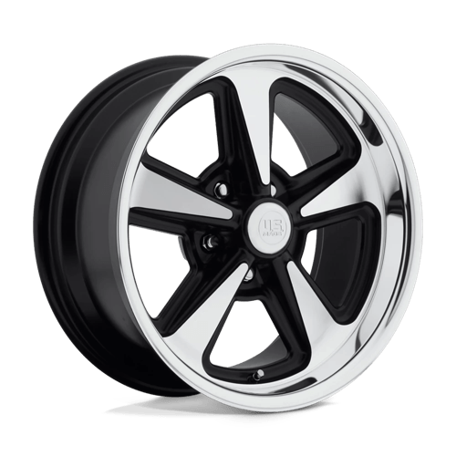 US Mag 1PC U109 BANDIT MATTE BLACK MACHINED 17X8 5X4.75 ET +1 CB 72.56