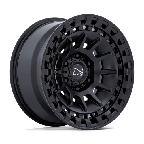 Black Rhino Hard Alloys BARRAGE MATTE BLACK 17X8.5 5X5.0 ET -10 CB 71.5