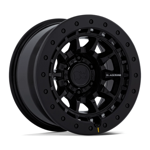 Black Rhino Hard Alloys BR016 TUSK GLOSS BLACK 17X8.5 5X5.0 ET -10 CB 71.5