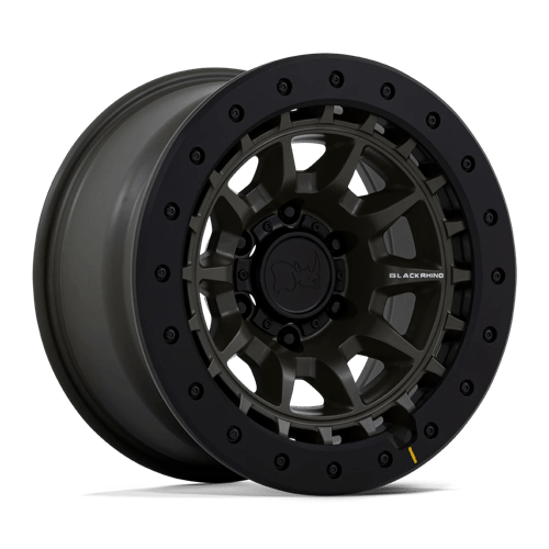 Black Rhino Hard Alloys BR016 TUSK OLIVE DRAB GREEN 17X8.5 6X5.5 ET -10 CB 106.1