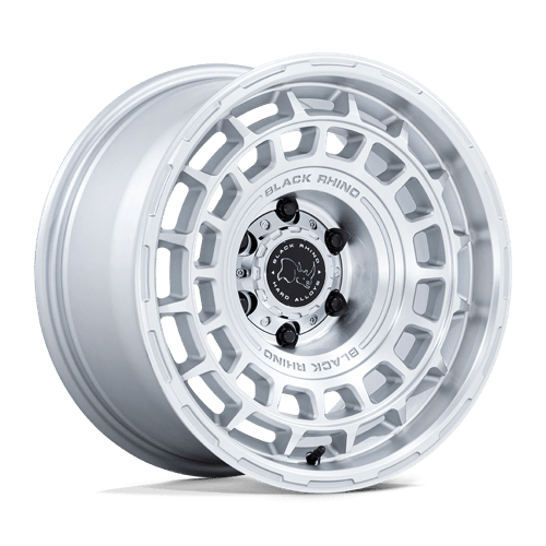 Black Rhino Hard Alloys BR024 AWOL SILVER W/ MACHINED FACE 17X8.5 6X135 ET +25 CB 87.1