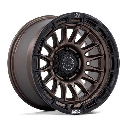 Black Rhino Hard Alloys BR025 RIVAL BURNT BRONZE W/ MATTE BLACK LIP 17X9 5X5.0 ET -12 CB 71.5