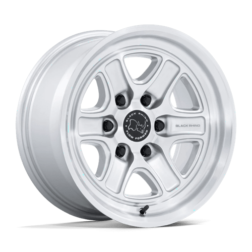 Black Rhino Hard Alloys BR032 ECHO GLOSS SILVER W/ MACHINED FACE 18X9 6X5.5 ET +12 CB 106.1
