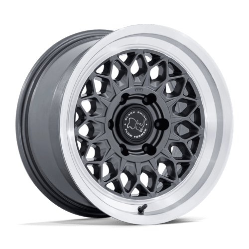 Black Rhino Hard Alloys BR034 GRAZ GLOSS GUNMETAL W/ MACHINED LIP 17X8.5 6X5.5 ET +0 CB 106.1