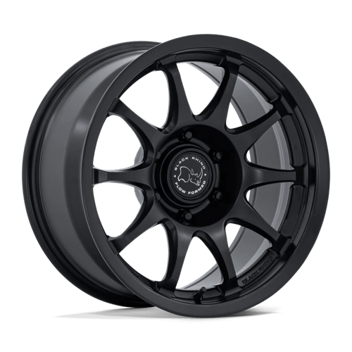 Black Rhino Hard Alloys BR038 RONIN MATTE BLACK 17X8.5 5X5.0 ET +0 CB 71.5