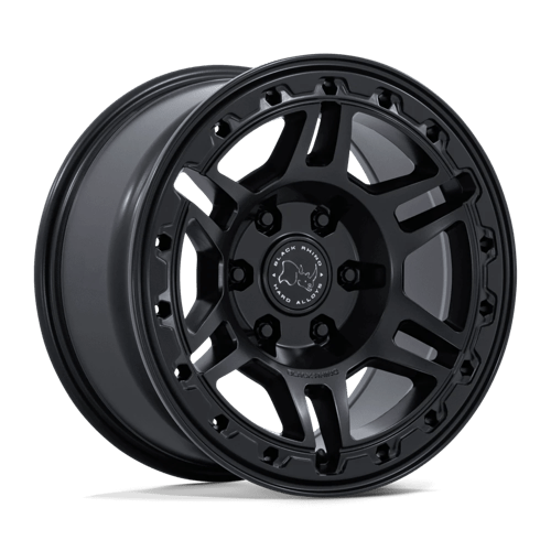 Black Rhino Hard Alloys BR039 VANGUARD MATTE BLACK 17X8 6X4.5 ET +32 CB 66.06