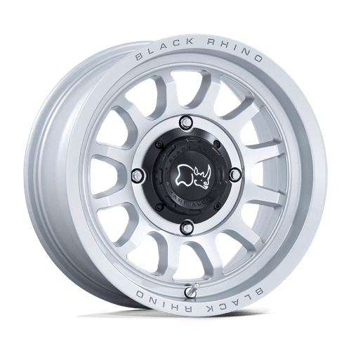 Black Rhino Hard Alloys - UTV RAPID UTV HYPER SILVER W/ MACHINED FACE 14X7 4X156 ET +10 CB 115.1