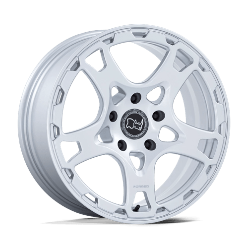 Black Rhino Hard Alloys KLAUE MATTE SILVER 18X8 5X130 ET +20 CB 71.5