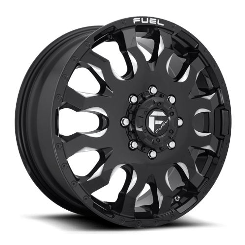 Fuel 1PC D673 BLITZ GLOSS BLACK MILLED 20X8.25 8X210 ET +105 CB 154.3