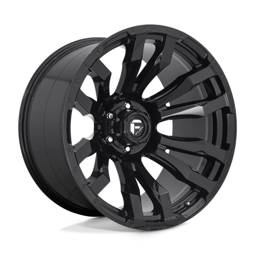 Fuel 1PC D675 BLITZ GLOSS BLACK 22X10 6X5.5 ET -18 CB 106.1