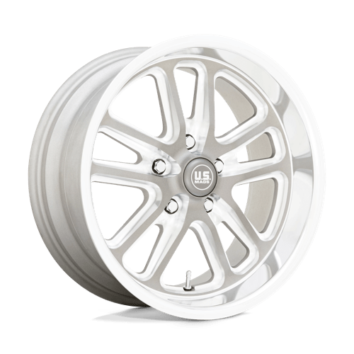 US Mag 1PC U130 BULLET TEXTURED GUNMETAL W/ MILLED EDGES 18X9.5 5X4.75 ET +1 CB 72.56