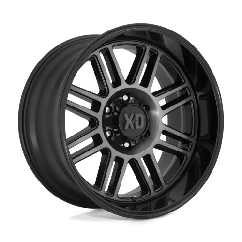 XD XD850 CAGE GLOSS BLACK W/ GRAY TINT 20X10 6X5.5 ET -18 CB 106.1
