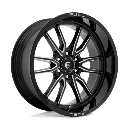 Fuel 1PC D761 CLASH GLOSS BLACK MILLED 22X10 6X5.5 ET -18 CB 106.1
