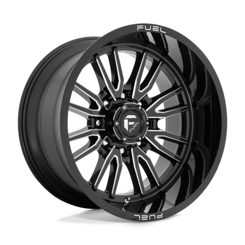 Fuel 1PC D761 CLASH GLOSS BLACK MILLED 22X12 8X180 ET -44 CB 124.2