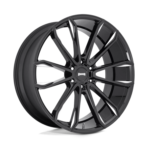 DUB 1PC S252 CLOUT GLOSS BLACK MILLED 24X10 6X5.5 ET +30 CB 106.1