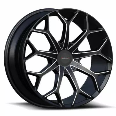CLV-22 20×8.5 5×112 5×114.3 +35 Cb 74.1 Gloss Black & Milled