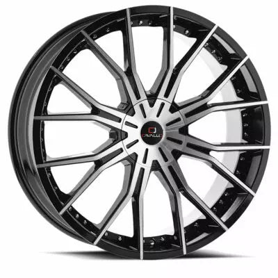 CLV-36 20×8.5 6×135 6×139.7 +20 Cb 108 Gloss Black & Machined