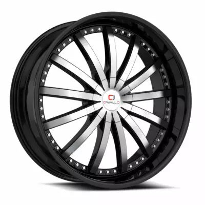 CLV-53 20×8.5 5×112 5×114.3 +35 Cb 74.1 Gloss Black & Machined