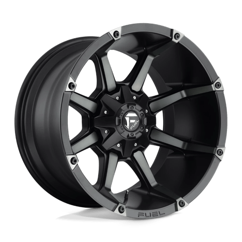 Fuel 1PC D556 COUPLER MATTE BLACK DOUBLE DARK TINT 20X10 5X4.5/5.0 ET -12 CB 78.1