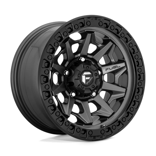 Fuel 1PC D716 COVERT MATTE GUNMETAL BLACK BEAD RING 17X9 6X135 ET -12 CB 87.1