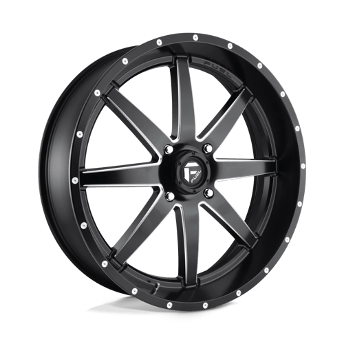 Fuel UTV D538 MAVERICK UTV MATTE BLACK MILLED 24X7 4X137 ET +13 CB 110.1